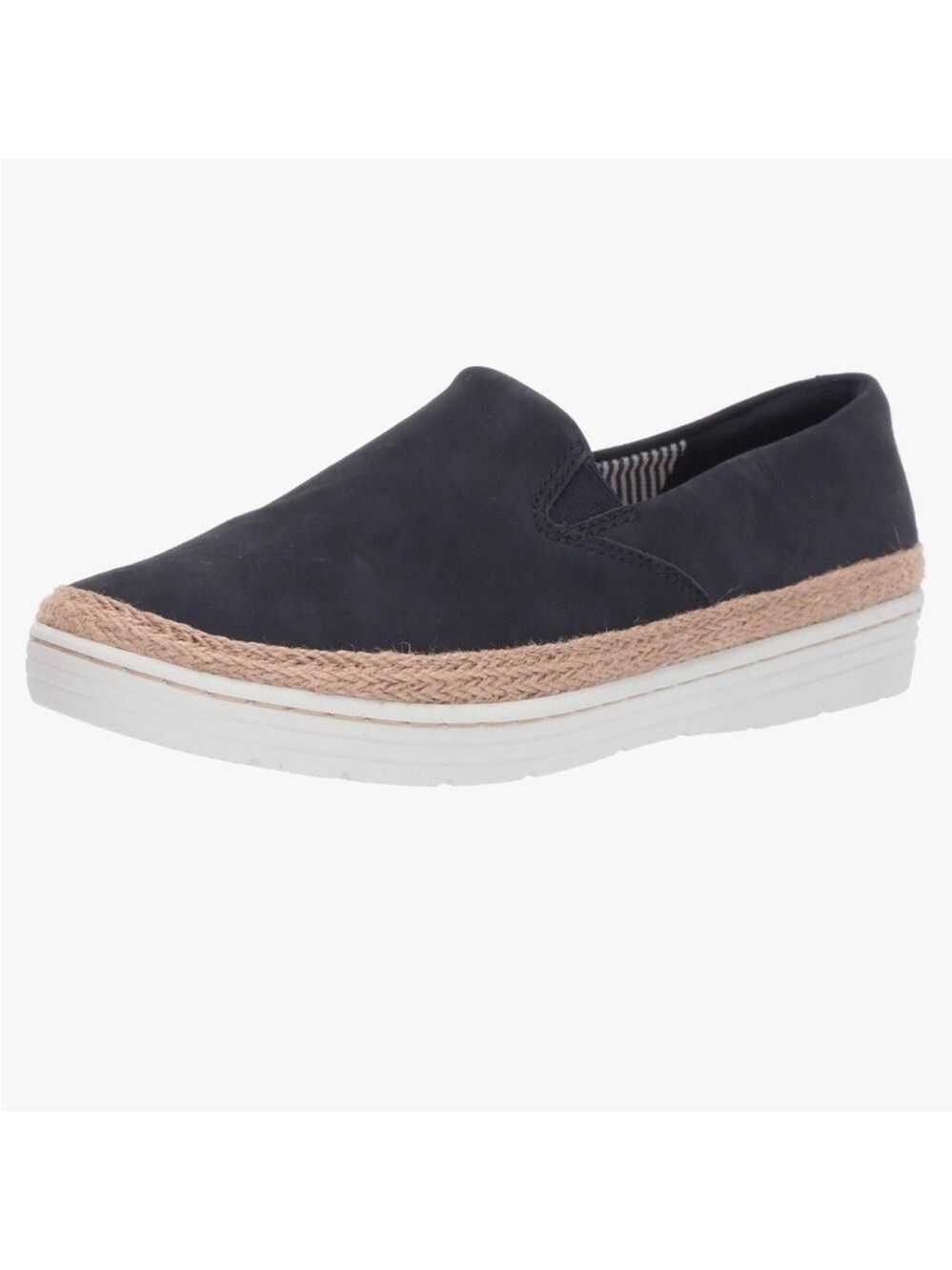 Clarks Marie Pearl Espadrilles Loafers Blue Suede, Sz 9